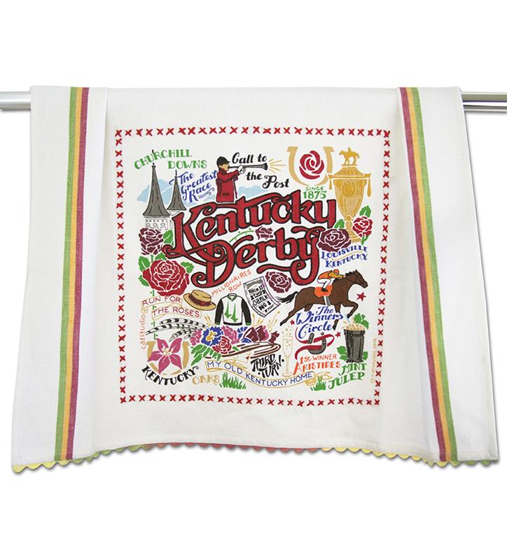 Catstudio Kentucky Derby Dish Towel