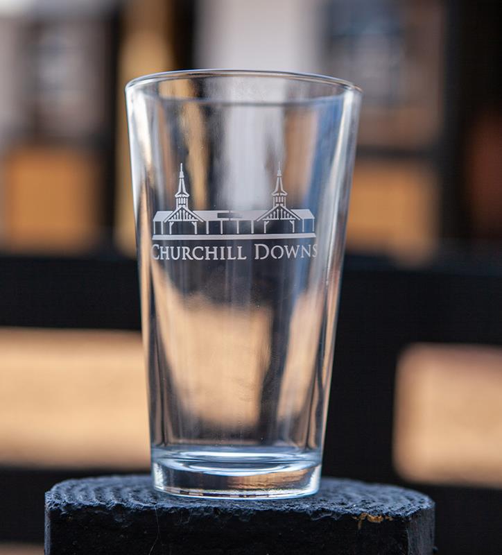 Grandstand Etched Ale Glass,Local Louisville Area Products,01-355 LT ETCH 16 OZ