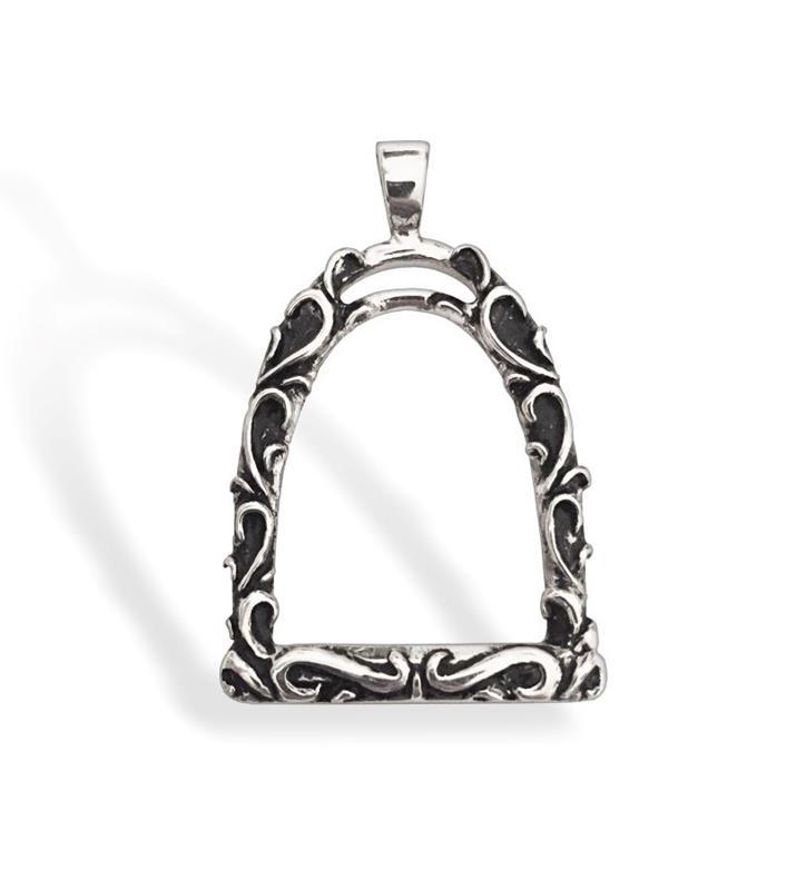 Embelished Stirrup Pendant by Darren K Moore-Drop Ship,488-17 PENDANT