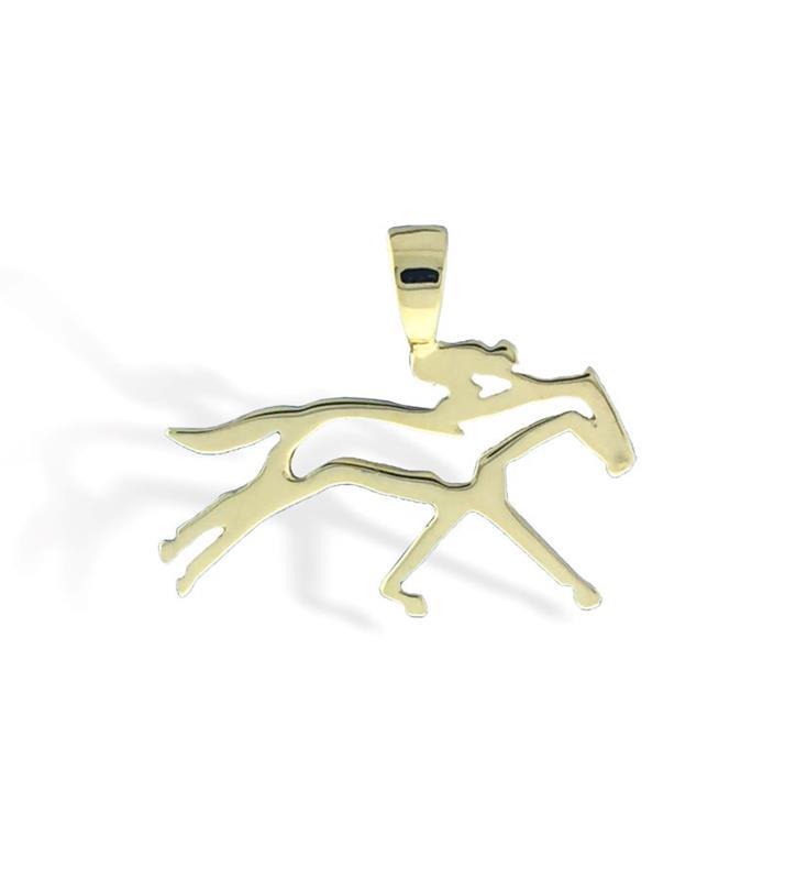Horse and Jockey Pendant by Darren K Moore-Drop Ship,17-2041 PENDANT