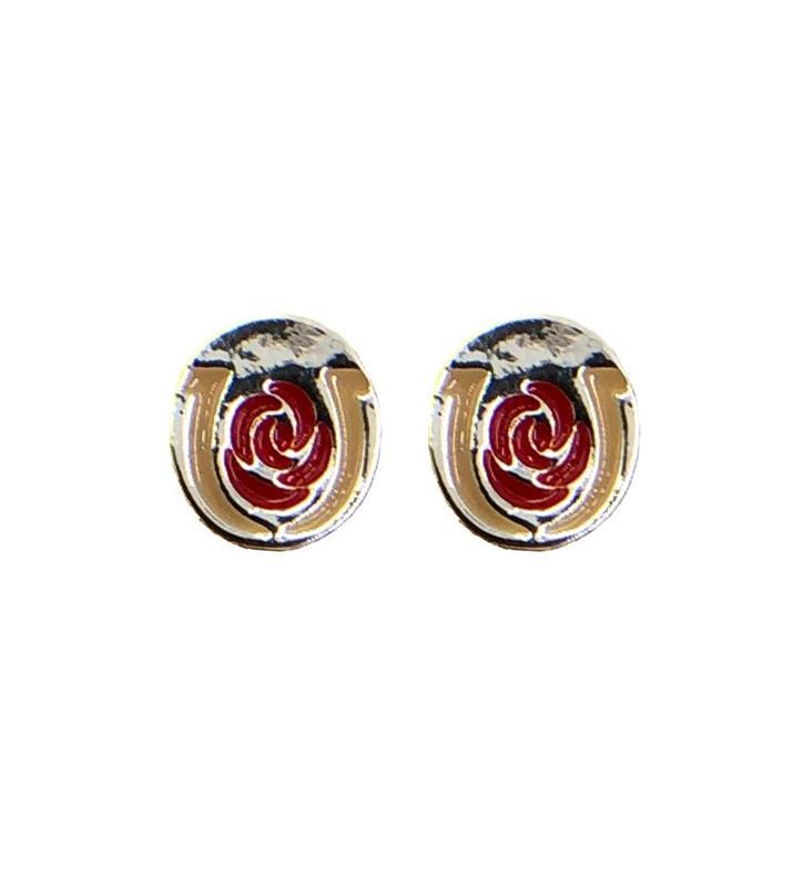 Kentucky Derby Icon Rose Post Earring,E-KD
