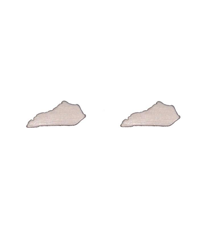 Petite Kentucky Map Earrings,15EB SILVER