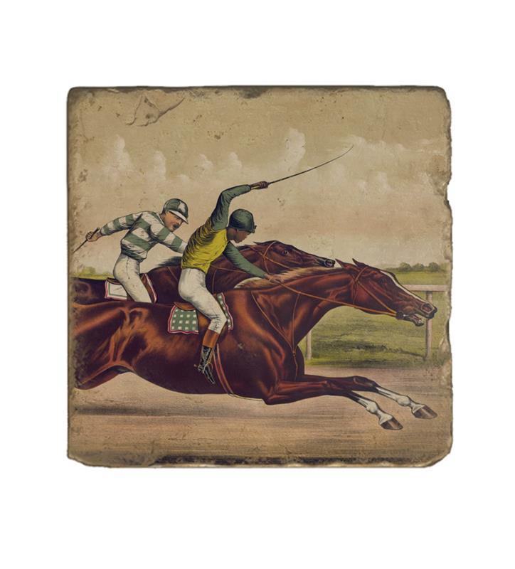Marble Coaster - Great Race - B,Local Louisville Area Products,C1744-B-GREAT RACE