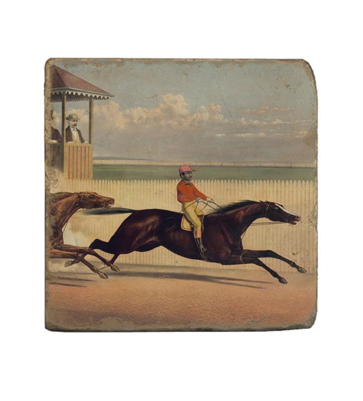 Marble Coaster - Great Race - D,Local Louisville Area Products,C1744-D-GREAT RACE