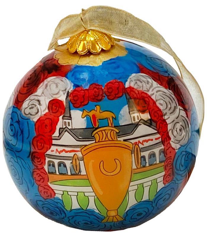 2024 Art of The Derby Limited Edition Hand Painted Ornament,Kentucky Derby 150-Art of the Derby,6-55-VC0D4U