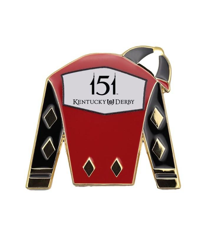 Kentucky Derby 151 Jockey Silks Lapel Pin,KLP2505
